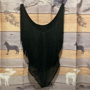 Bershka fringe bodysuit
